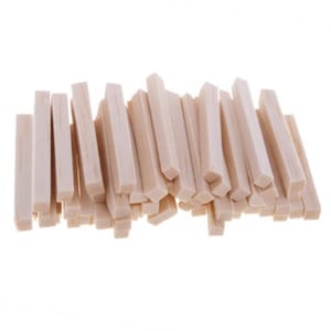 100 Pcs Unfinished Balsa Wood Blocks - Rectangle Carving Wood Sticks - Craft Supplies