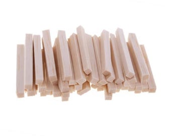 100 Pcs Unfinished Balsa Wood Blocks - Rectangle Carving Wood Sticks - Craft Supplies