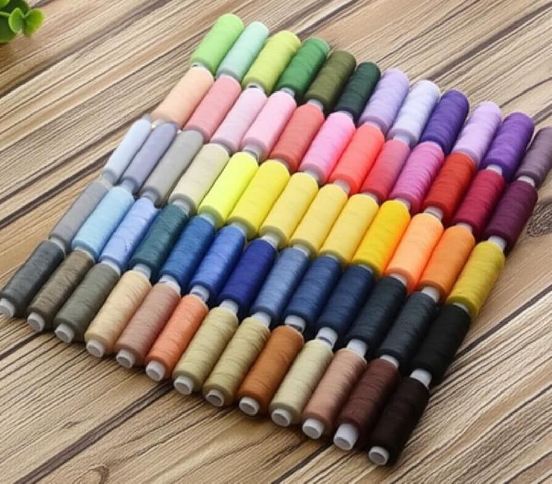 60 Pcs Sewing Thread Set - Polyester Thread - Spools for Sewing ...