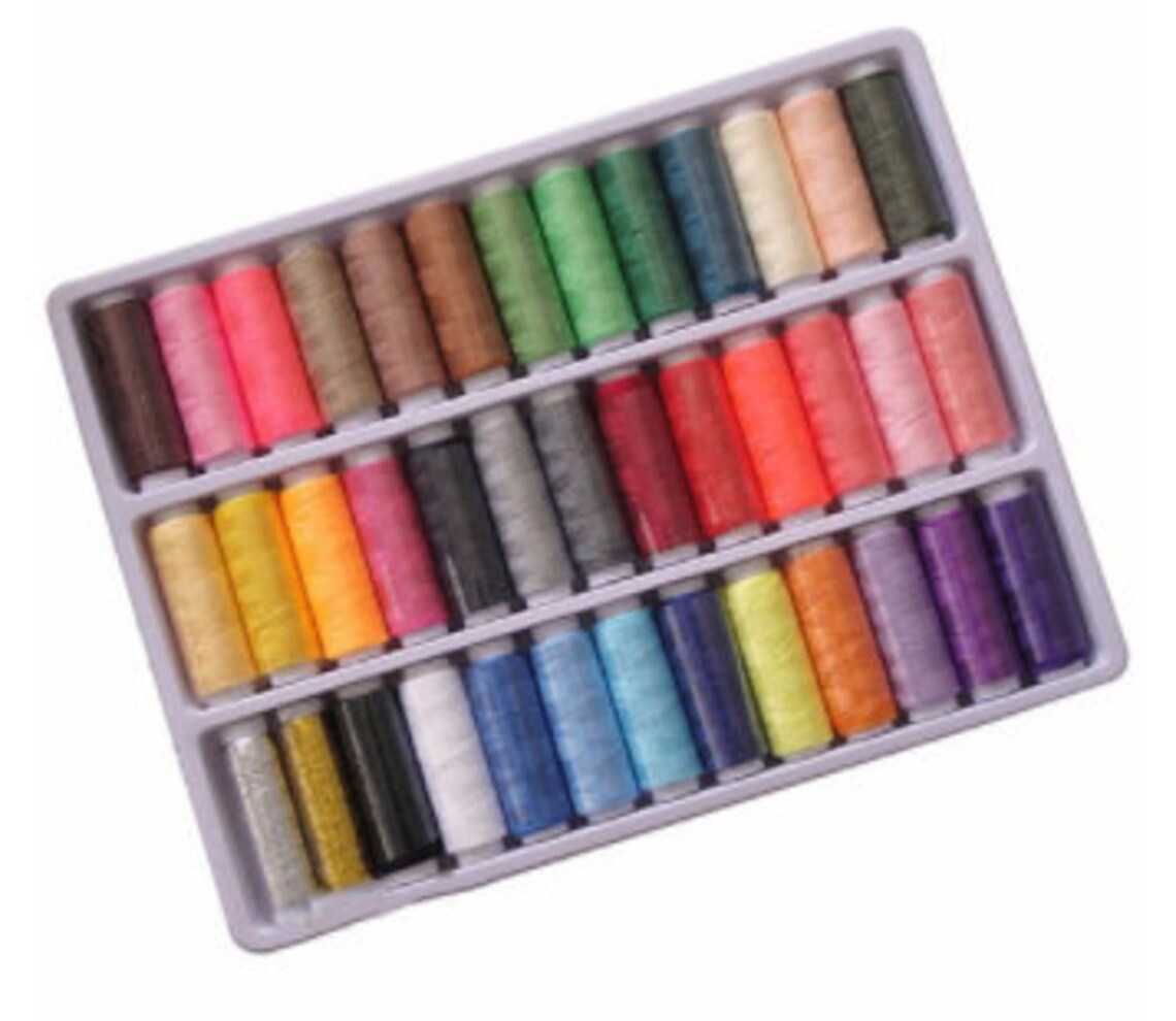 Sewing Machine Thread Set 39 Pieces Thread Assortment Etsy