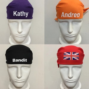 Custom Bandana - Personalized Bandana - Custom Headband - Personalized Headband - Custom Logo Text - Biker Gift - Customizable Design