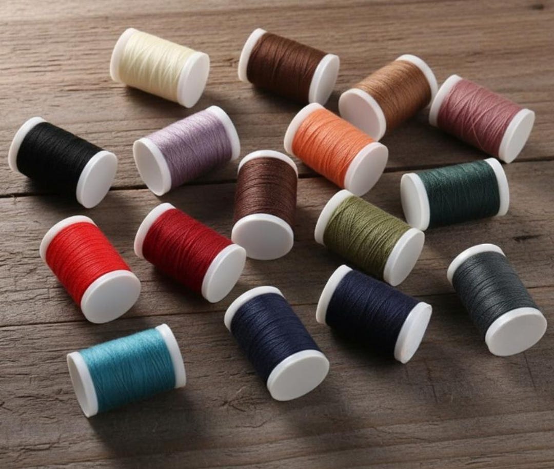 Round Waxed Polyester Thread Leather Craft Hand Sewing Essential Fine ...