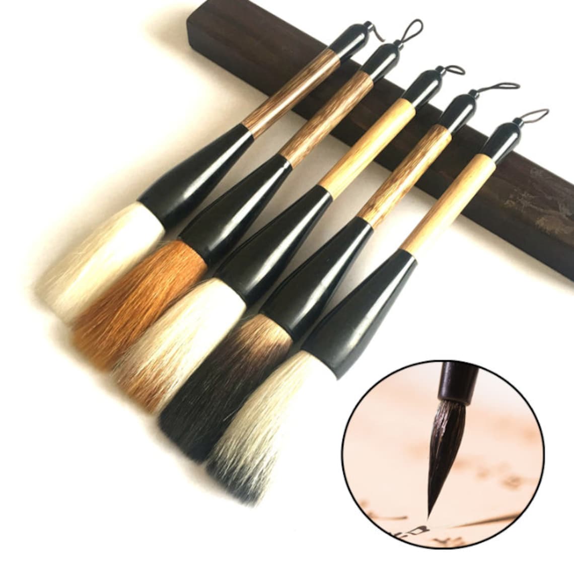 Large Chinese Calligraphy Brush Japanese Calligraphy Paint Etsy