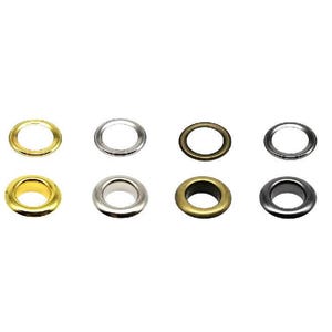 50 Stück Öse mit Unterlegscheibe - Öse Tülle - Leder Handwerk Reparatur 2,5 mm 3 mm 4 mm 5 mm 6 mm 8 mm 10 mm 12 mm Snap Jacke Gürtel Handtaschen Geldbörse Ring
