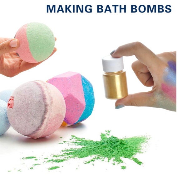 Mica Powder- Natural Pigments- Epoxy Resin Dye- For DIY Slime, Adhesive  Bath (15