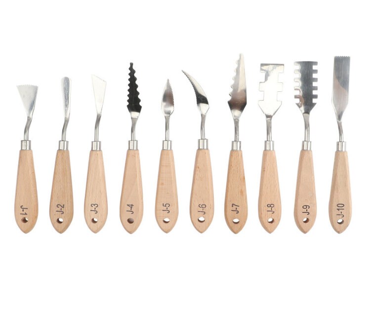 Set Spatole Per Pittura A Olio - 17 Pezzi Con Coltelli E Raschietti | Ideale Per Artisti E Principianti - Foto 7