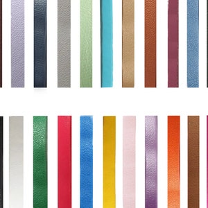Flat PU Leather Cord - Synthetic Leather Strip 5mm - Leather Cords For Jewelry Making - Necklace Bracelet Cord - Black White Blue Green Red