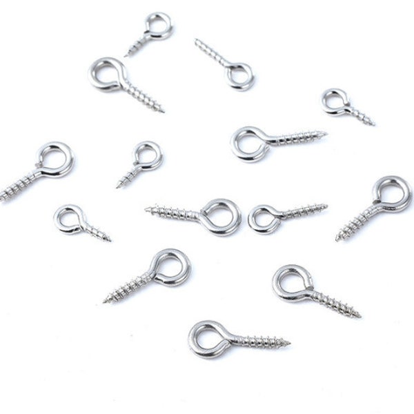 Tiny Eye Screws Etsy