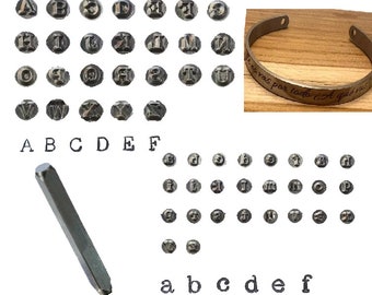 Tampons Poinçons Lettres Minuscules IMPRESSART Charlotte - Police 3 Mm, Métal, Neuf