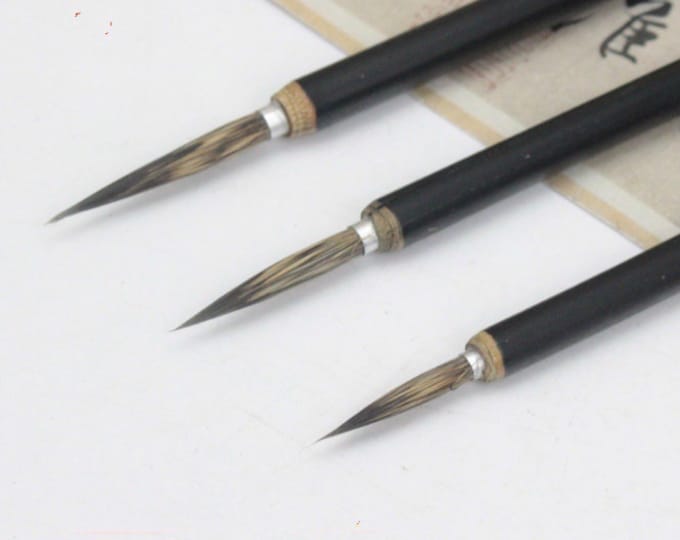 Premium Chinese Calligraphy Brush - Japanese Calligraphy Set - Writing Brush Paint Brush Paintbrush Mandarin Traditional Ink Brush Water