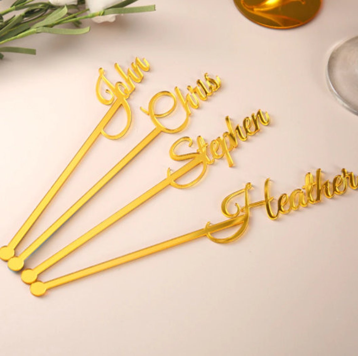 Personalized Drink Stirrer Custom Name Stir Sticks Swizzle Etsy