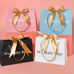 10 Stück Kundenspezifische Einkaufstaschen mit Logo Fliege für Boutique - Personalisierte Plastiktüten mit Logo Kundenspezifische Merchandise-Taschen für Geschäft