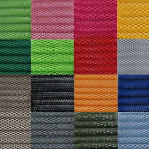 Tejido de malla, Tejido de malla de color liso, Tejido por metro cortado a medida, Tejido para muebles, mochilas, bolsos, carteras, sillas, Tejido de red