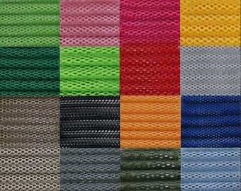 Mesh Fabric, Solid Color Mesh Fabric, Fabric by the Meter by the Yard, Fabric for Furniture, Backback, Totes, Wallets, Chairs, Net Fabric