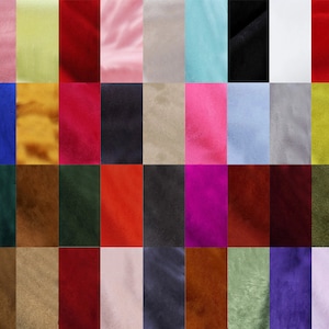 Suède stof, microsuède stof, zachte suède stof, op maat gesneden, voor kleding Kledingstuk Micro suède materiaal Tassen Schoenen Bankhoes
