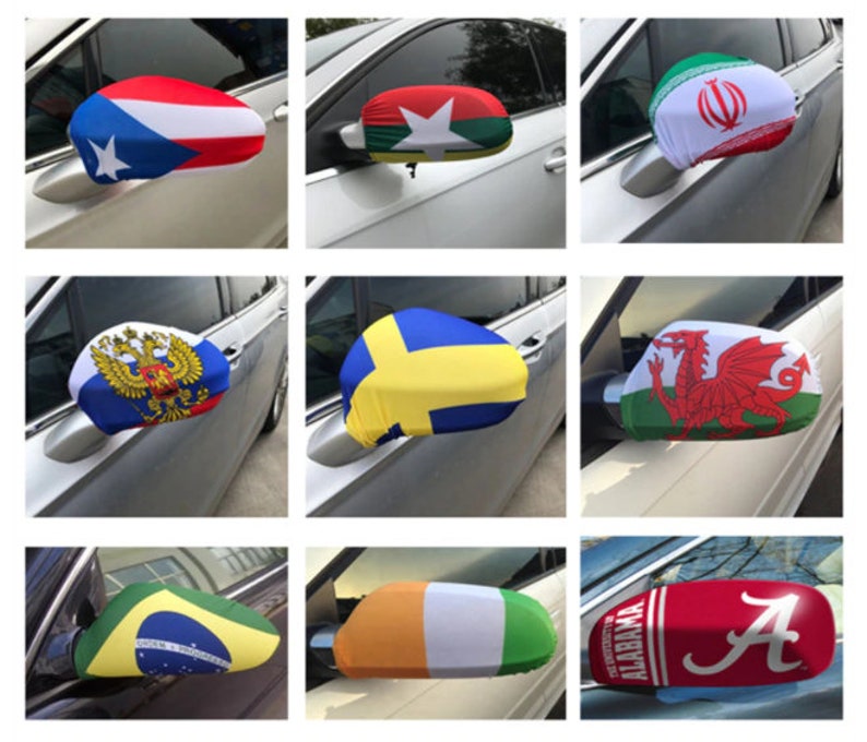 Custom Car Side Mirror Cover Personalized Car Mirror Cover Etsy