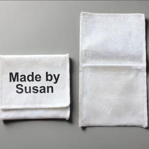 Bolsa de joias personalizada - Bolsa de envelope personalizada - Bolsa de embalagem de joias - Logotipo personalizado - Bolsa de envelope pequena da moda Bolsa de joias de algodão
