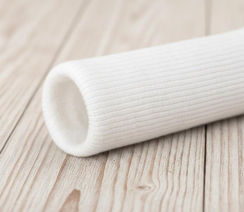 Tubular Rib Cuffing for Sweatshirts, Hoodies and T-shirts, Pajama Ribbing, Rib Knit Trim Cuff Cuffing Fabric, Garment Cuffs for Sleeve image 2
