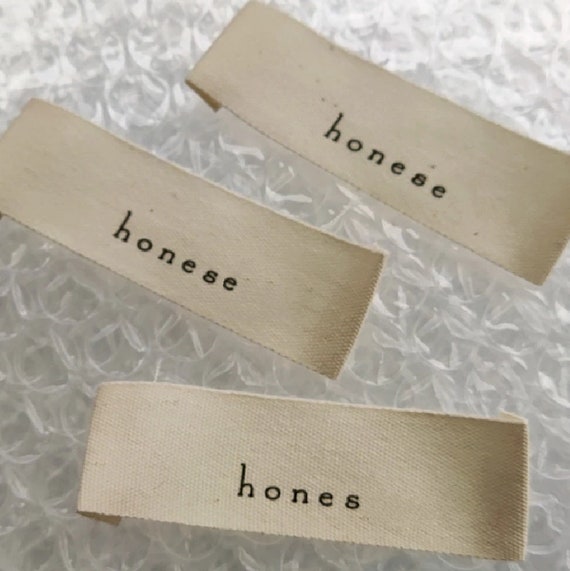 1000 Custom Clothing Labels Personalized Cloth Tags for Clothes Fold Over  Cloth Labels Handmade Cream Beige Fabric Sew in Sew on Labels 