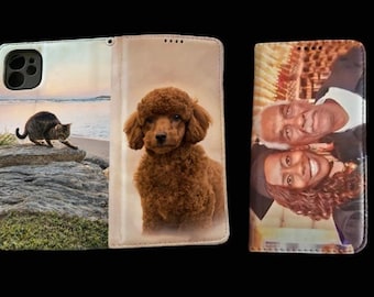 Custom Wallet Phone Case - Personalized Wallet Phone Case - Photo Phone Case - Iphone Samsung Galaxy Pixel Motorola HTC Huawei LG OnePlus