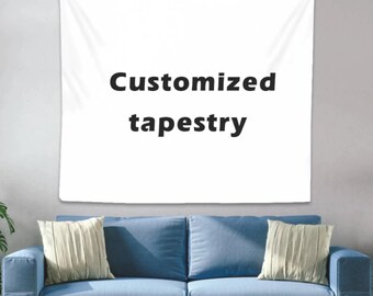 Custom Wall Tapestry - Personalized Wall Hanging Photo Tapestry - Customize Image Backdrop Wedding Tapestry - Make Your Own - Made to Order