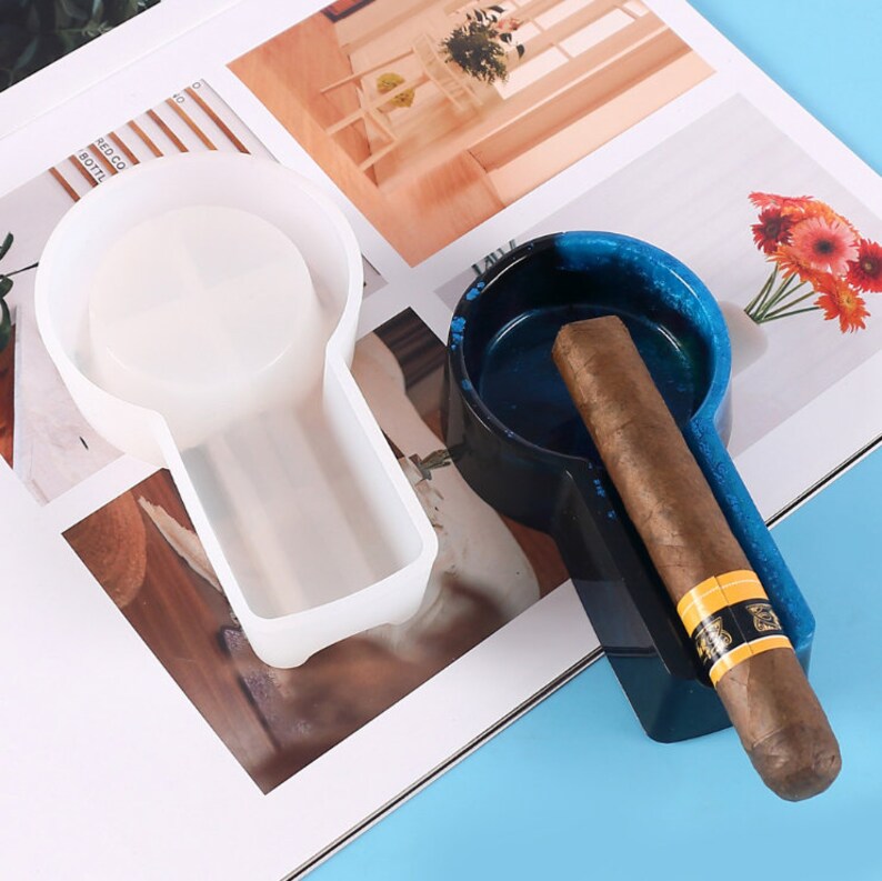 Cigar Ashtray Resin Mold Cigarette Ashtray Silicone Molds Etsy