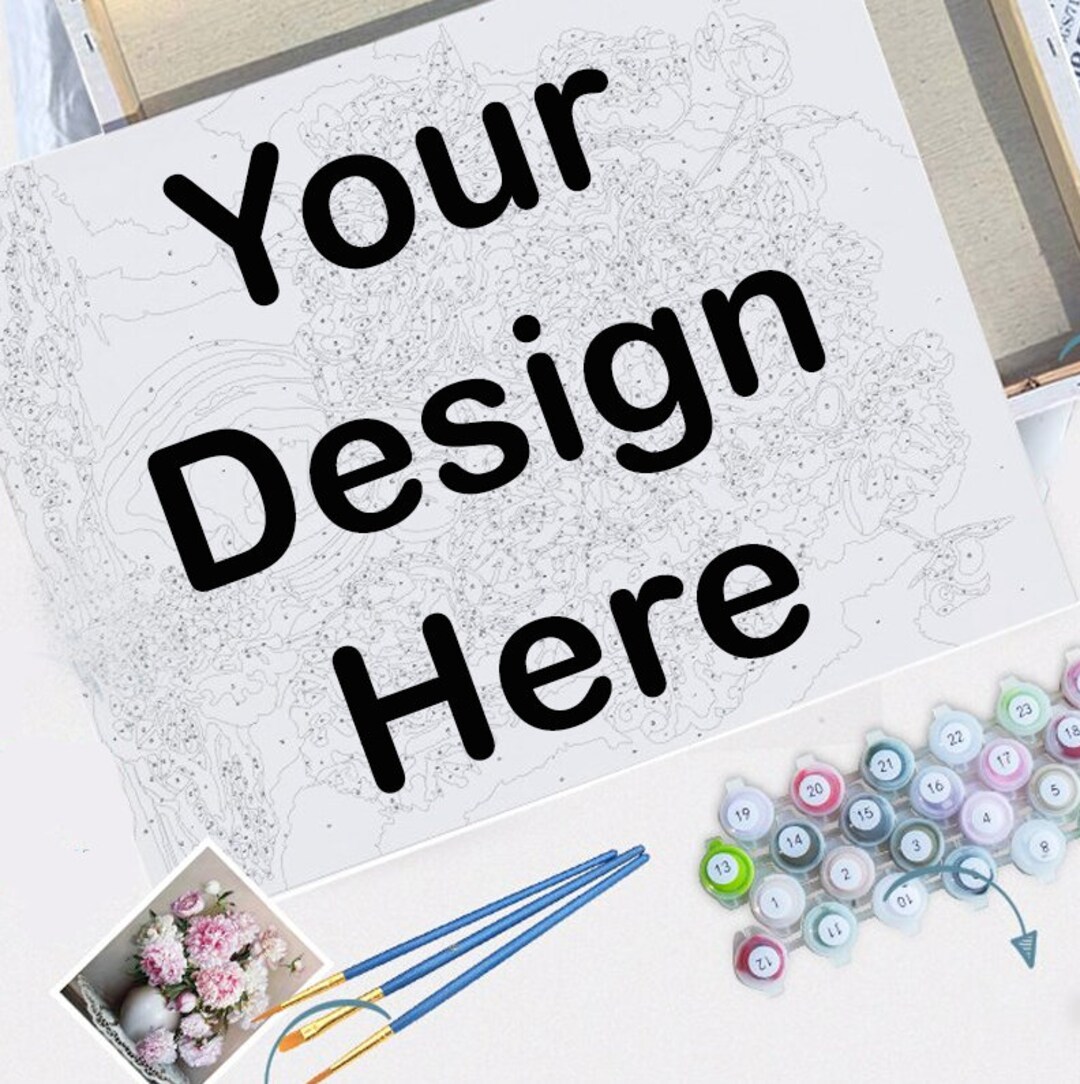 Custom Paint by Number Kit Personalized Photo Paint by Number Your ...