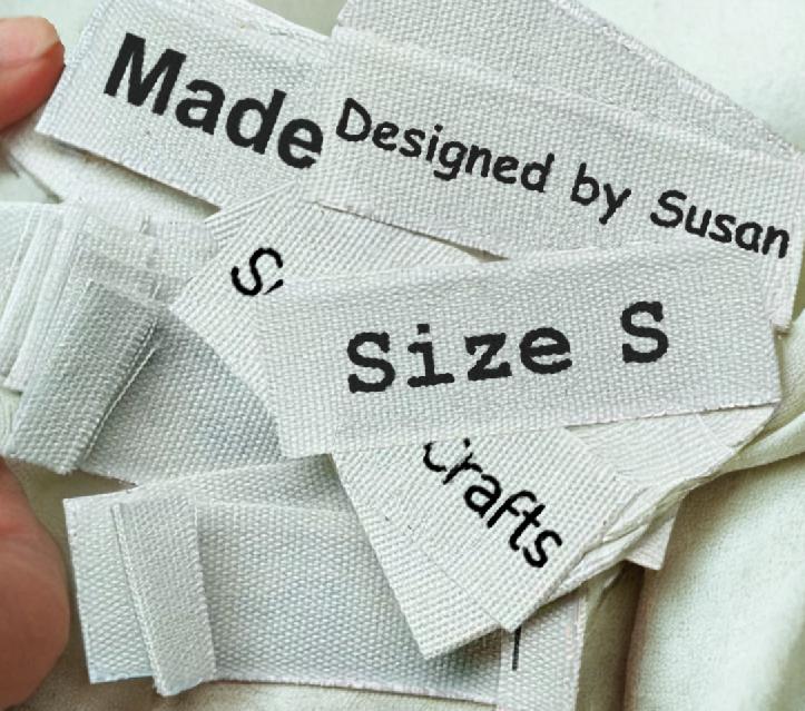 1000 Custom Clothing Labels - Personalized Cloth Tags for Clothes Fold ...
