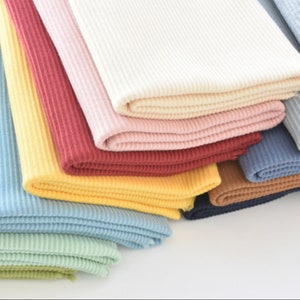 Ribbing For Cuffs, Collar, Hoodies, Sweatshirts and T-shirts, Pajama Ribbing, Rib Knit Trim Cuffing Fabric, Garment Cuffs, Hem Neck Band