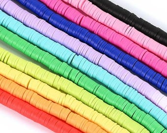 Beadthoven, 5700 pezzi di perline rotonde piatte in argilla polimerica