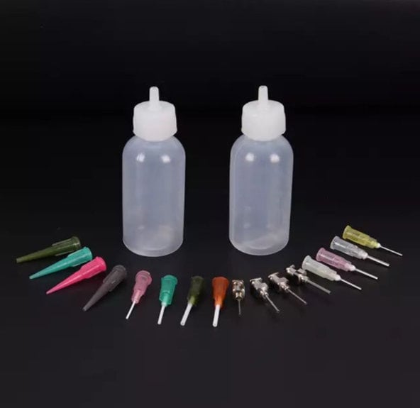 Ultra Fine-liner Applicator Bottle 30ml Ink Paint Glue Gel Stain Precision  Metal Tip 