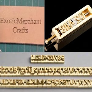 Alphabet Number Letter Stamp Punch Set Leather Craft Imprinted Metal Steel Punch Tools 26 Letters Alphabet & 10 Numbers Leatherworking