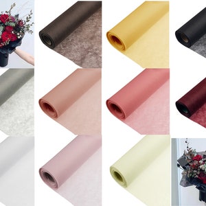 Carta da regalo per fiori - Carta da regalo per bouquet - Fogli di carta velina - Confezione regalo - Colori misti