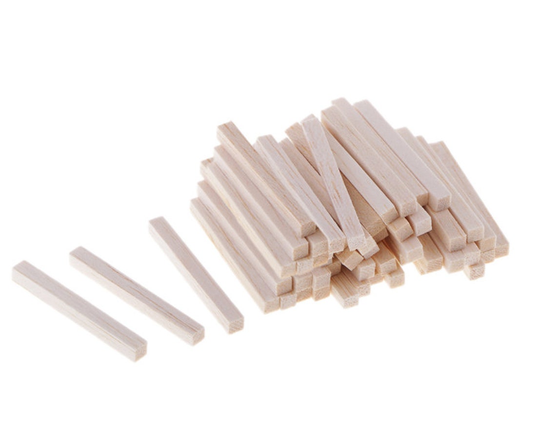 100 Pcs Unfinished Balsa Wood Blocks Rectangle Carving Wood Etsy