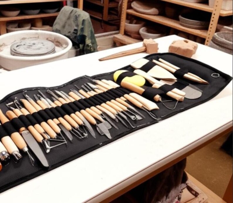 51 Pcs Pottery Tool Set - Clay Sculpting Tools - Pottery Supplies Kit - Outils Poterie - Carving Tools - Modeling Tools - Ceramic Art Tools image 2