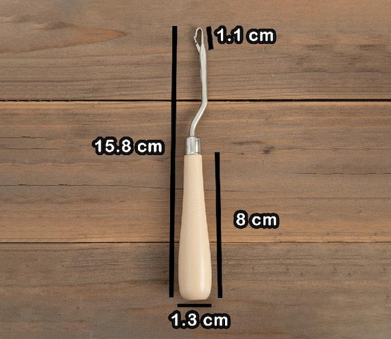 6 Outils à Loquet Vintage Pour Tapis - Manche Bois - Fabrication Corée (Boye Style)