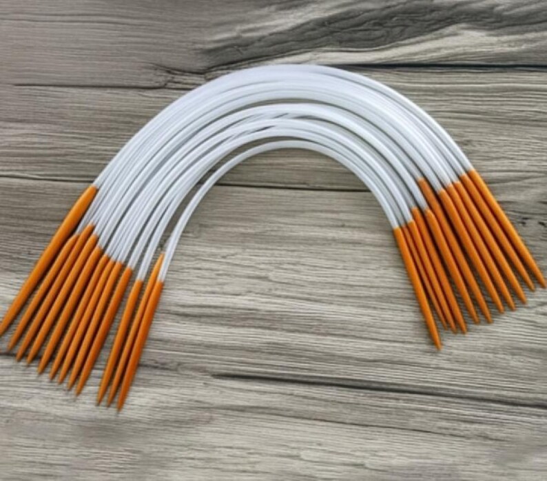 18 Pcs 16 32 inches Circular Knitting Needles Set - Bamboo Wood Crochet Hook Kit - Kit Aiguilles Circulaires - Breinaalden Set - Starter image 2