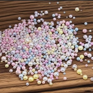 Imitation Pearl Beads - No Hole Without Hole - For Jewellery, Flower Sprays, Vines And Diy & Wedding Craft - Faux, Acrylic, Plastic Beads.