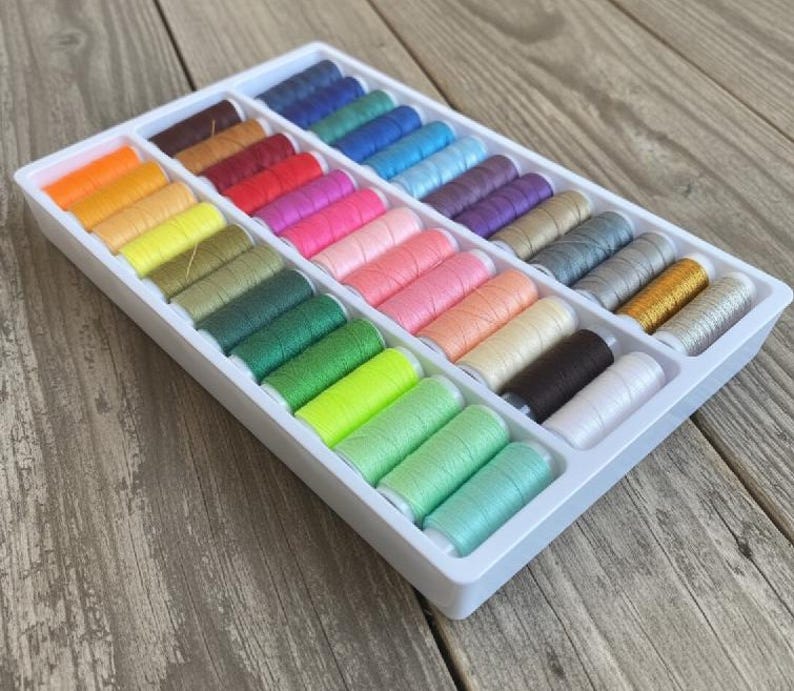 Sewing Machine Thread Set - 39 Pieces Thread Assortment - Fils Machine à Coudre - Nähgarn Sortiment - Embroidery Thread Kit - Multi Colors image 3