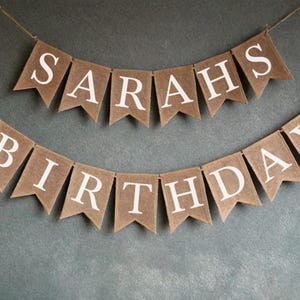 Custom Garland,  Personalized Burlap Banner, Personalized Sign, Custom Name Banner, DIY Custom Baby Birthday Party, Bridal Shower Wedding