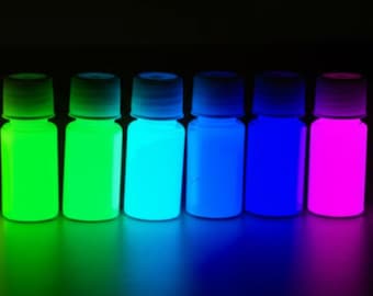 12 stuks glow in the dark micapoeder - lichtgevend pigmentpoeder - epoxyharskleuring - micapigment voor slijmzeep kleurstof - bad