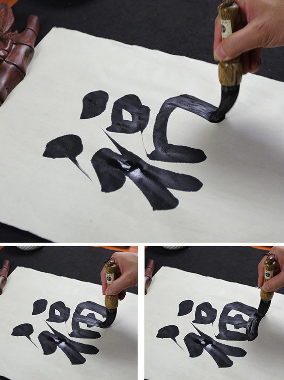 Japanese Calligraphy Brush Chinese Calligraphy Brush Paint Etsy