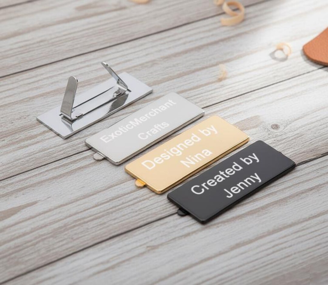 50 Pcs Custom Purse Bag Label, Personalized Laser Engraved Logo for ...