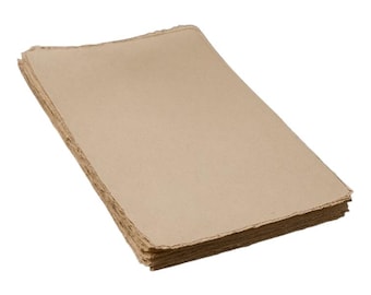 Mulberry Paper Sheets - Natural Colour Calligraphy Paper - Handmade Paper - Thin Fine Paper - Watercolor - Organic - Eco Friendly Craft