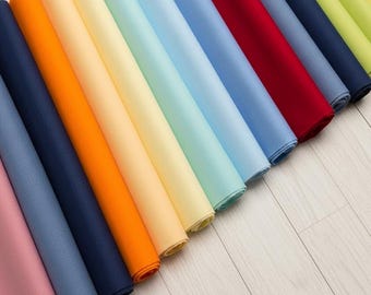 Tela de sarga, 100 % algodón, color liso, por medio metro, para pantalones, faldas y suéteres.
