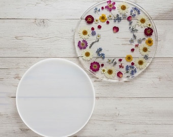 Stampo In Silicone Per Vassoio Rotondo 26 Cm – Bordi Irregolari, Per Resina E Gesso, Multiuso Per Gioielli E Caffè
