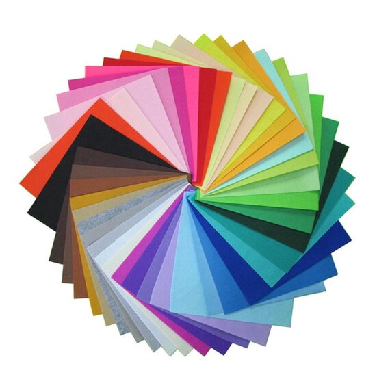 40 Pcs Wool Felt Sheets Square Felt Supplier Felt Shop Thick Felt