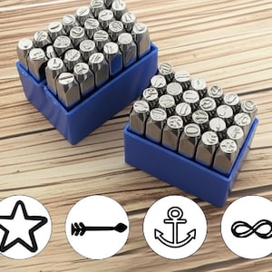 Metal Stamp, Anchor Star Arrow Infinity Design Stamp, Metalworking, Metal Stamp, Metal Stamping Punch Tools, Jewelry Making, Metal Die