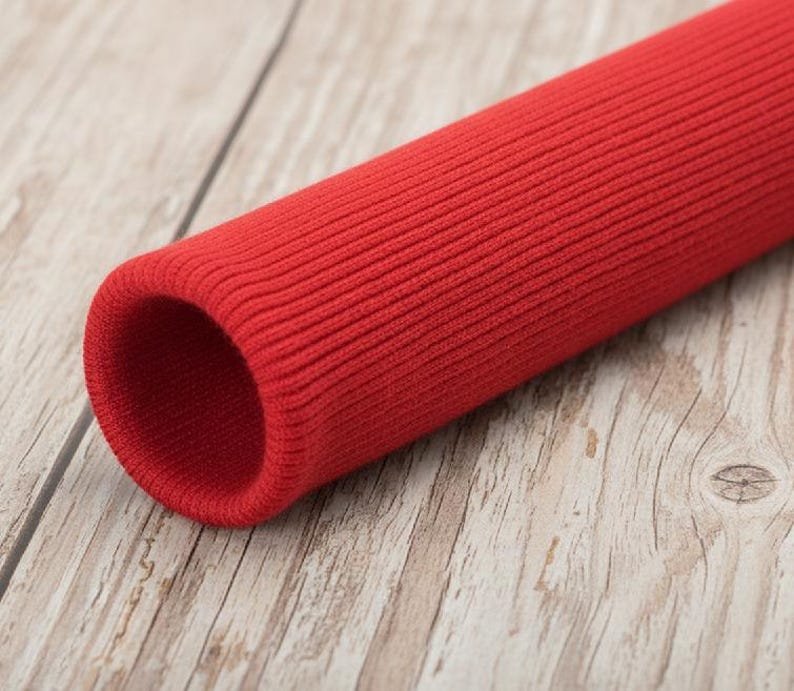 Tubular Rib Cuffing for Sweatshirts, Hoodies and T-shirts, Pajama Ribbing, Rib Knit Trim Cuff Cuffing Fabric, Garment Cuffs for Sleeve image 5