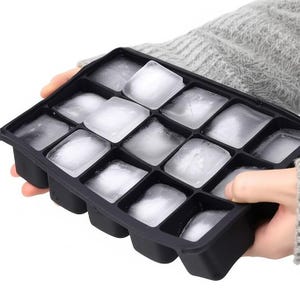 Ice Cube Mold with 15 Cubes - Silicone Soap Making Chocolate Candy Mold Tray